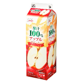 果汁100%アップルジュースのイメージ